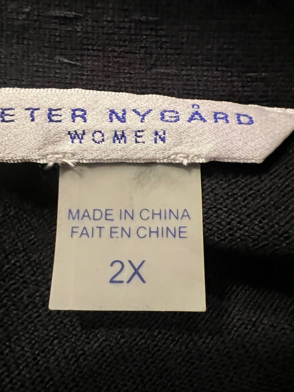Peter Nygard Black Open-Front Cardigan with Silver Stud Detail - Picture 7 of 8